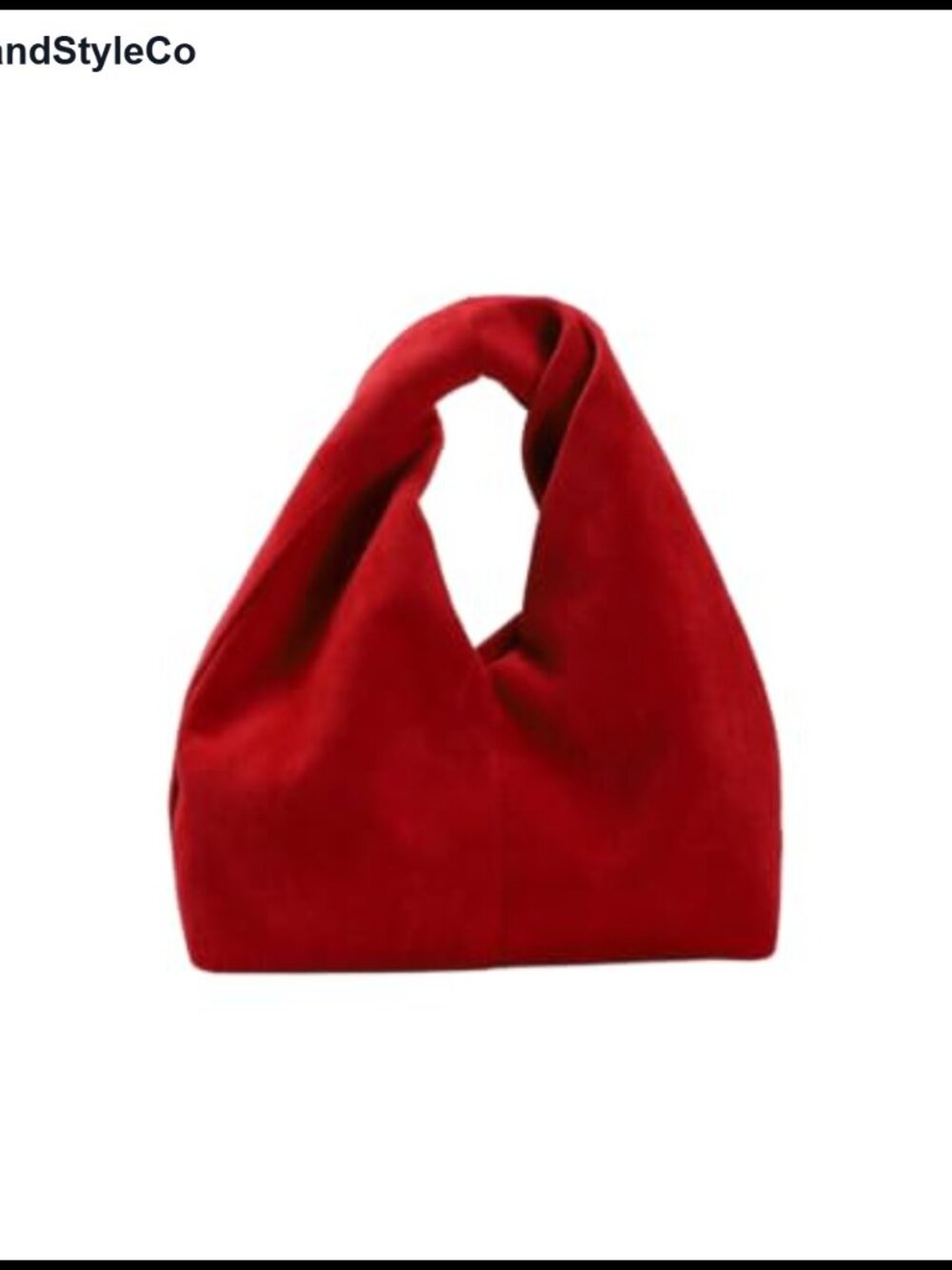 Suede Crescent Tote Bag Cute Top Handle Trendy Clutch Purse Handbag